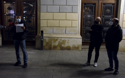 L'actor Santi Ricart ha llegit el manifest | David Bisbal